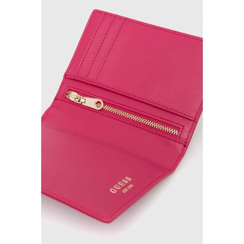 Peněženka Guess růžová barva, RW1634 P4201