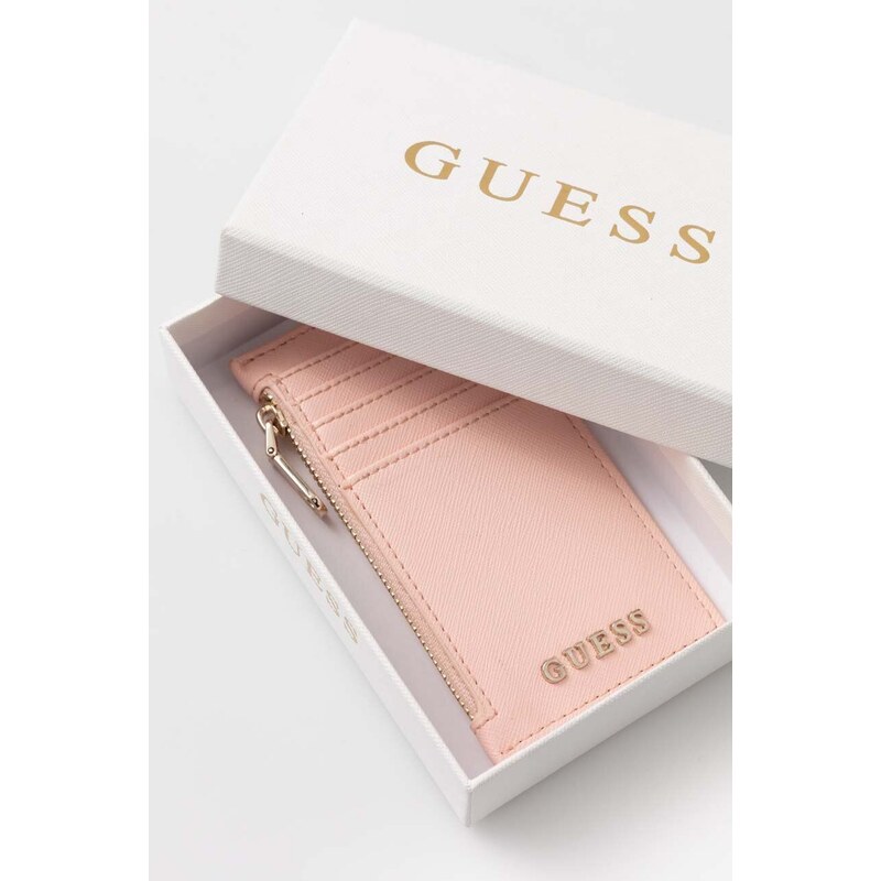 Peněženka Guess růžová barva, RW1630 P4201