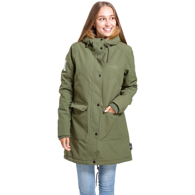 Meatfly dámská parka Amber Olive | Zelená