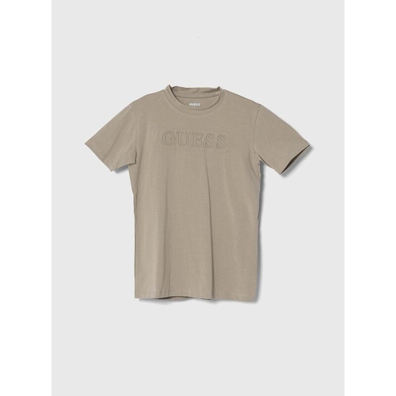 Dětské tričko Guess tmavomodrá barva, s aplikací