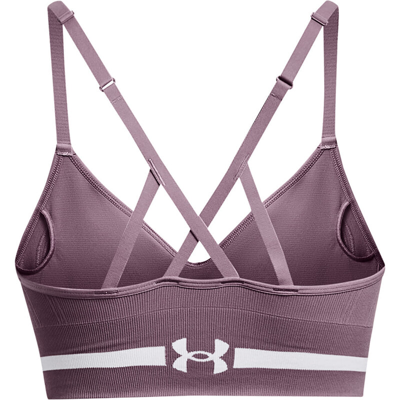 Podprsenka Under Armour Seamless Low Long Bra Misty Purple