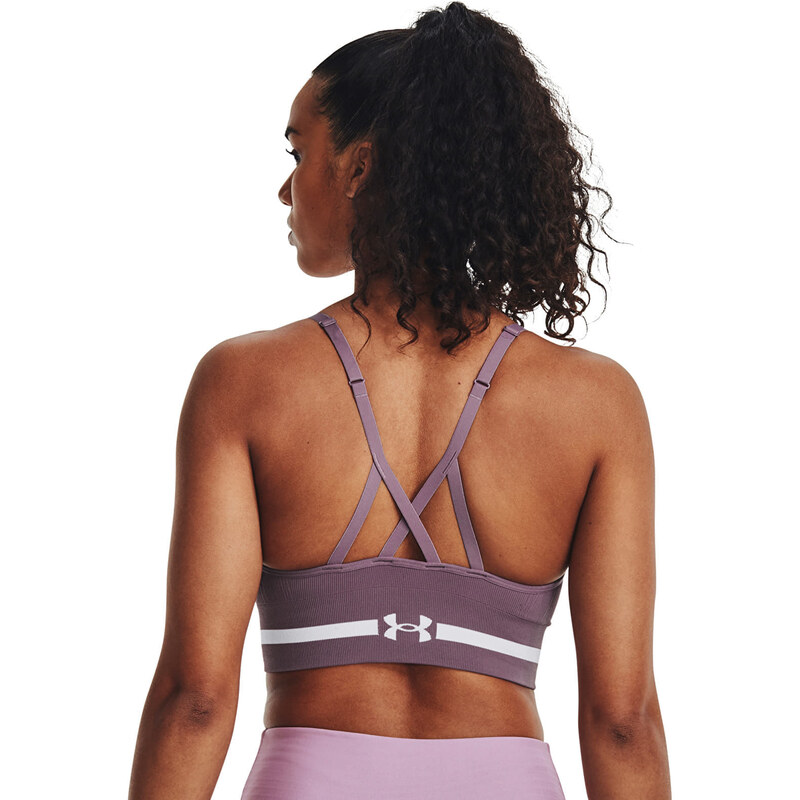 Podprsenka Under Armour Seamless Low Long Bra Misty Purple