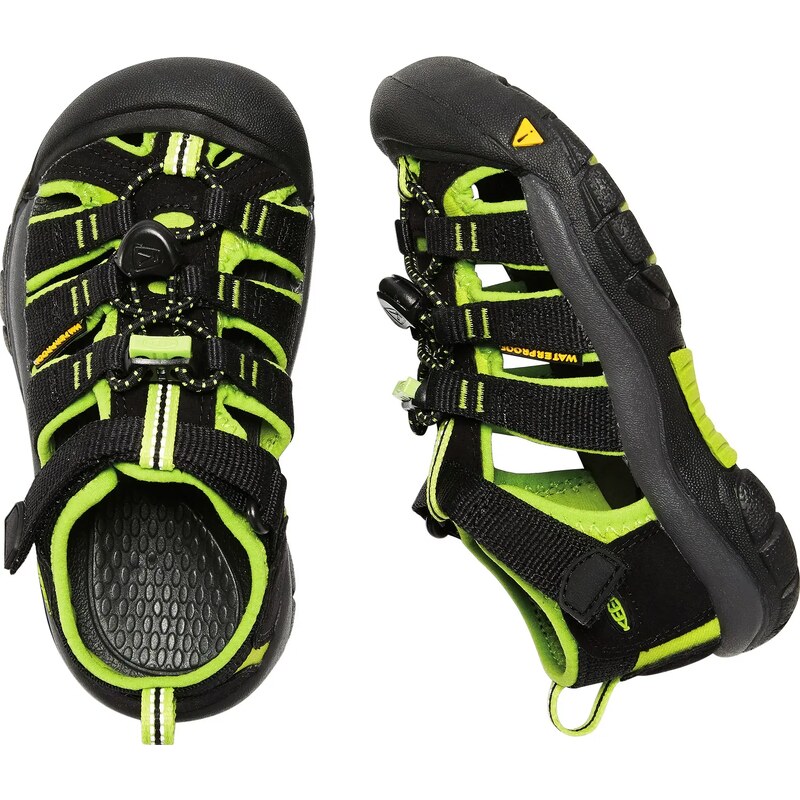 Dětské sandály Keen Newport H2 K Black/Lime Green