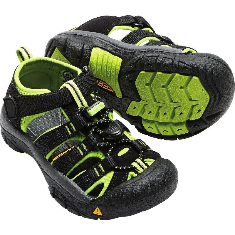 Dětské sandály Keen Newport H2 K Black/Lime Green