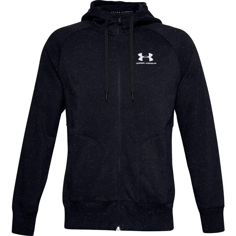 Pánská mikina Under Armour SPECKLED FLEECE FZ HOODIE-BLK S