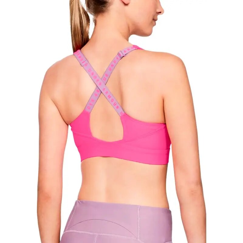 Sportovní podprsenka Under Armour VANISH Mid Bra -PNK