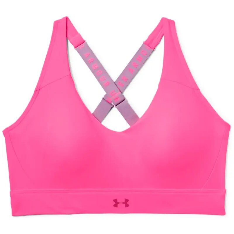 Sportovní podprsenka Under Armour VANISH Mid Bra -PNK