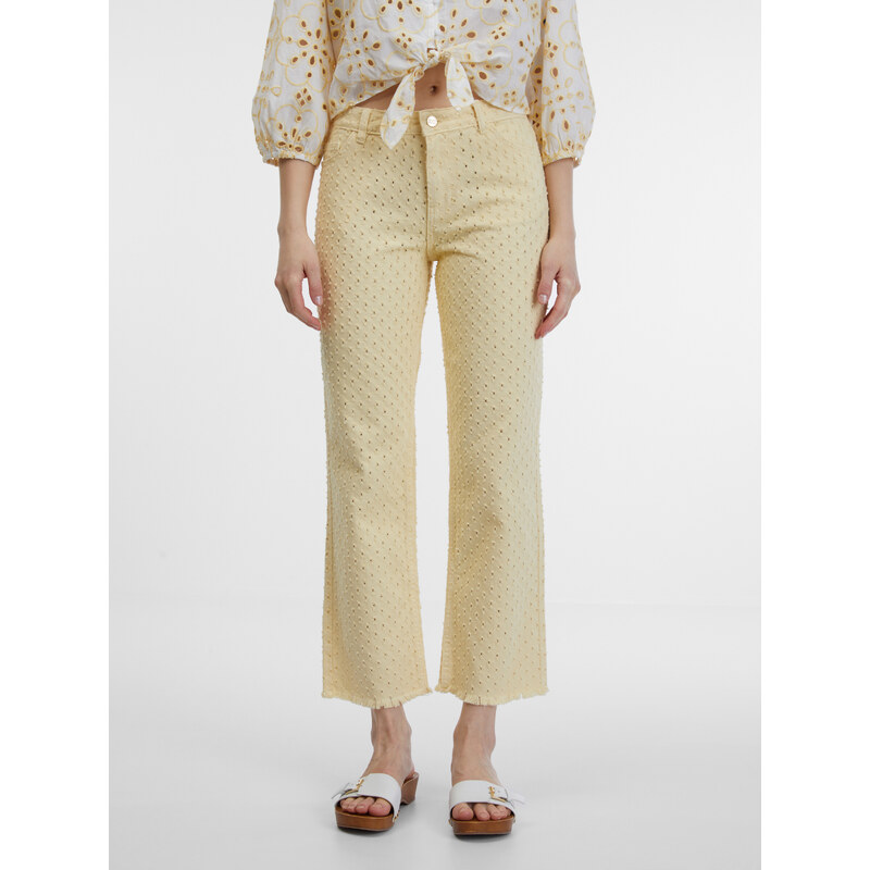 Orsay Žluté dámské kalhoty - Dámské