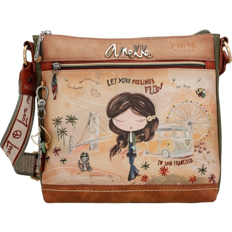 Dámská kabelka crossbody 38803-069 Anekke béžová