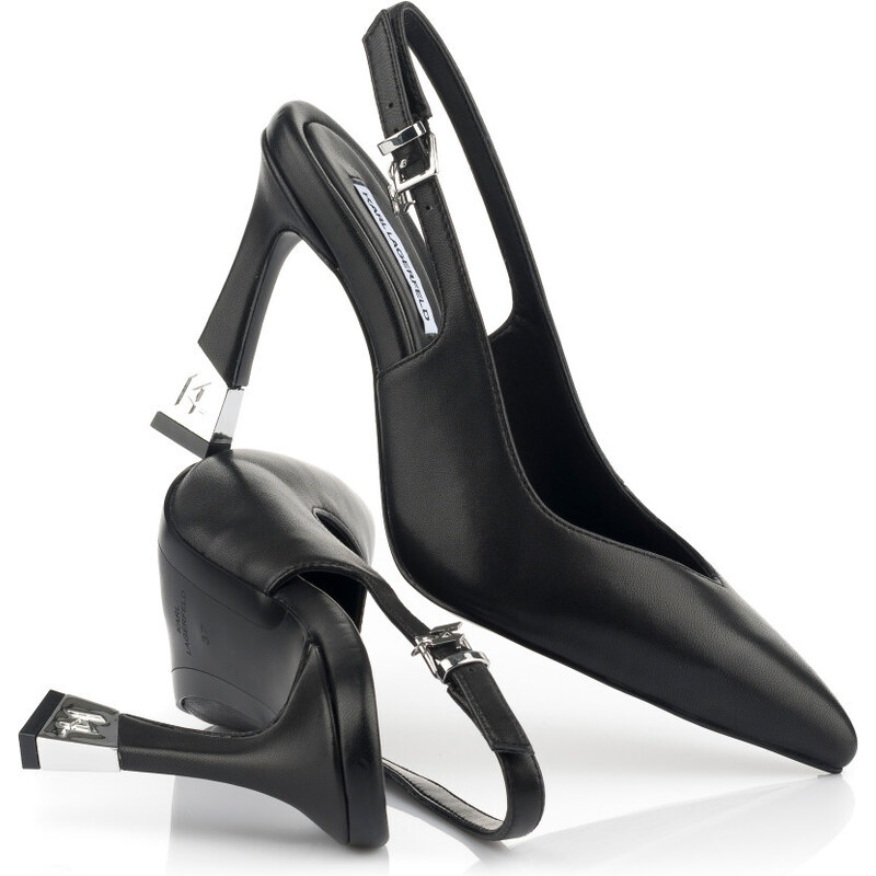 LODIČKY KARL LAGERFELD PREMIERE 90 SLING BACK PUMP