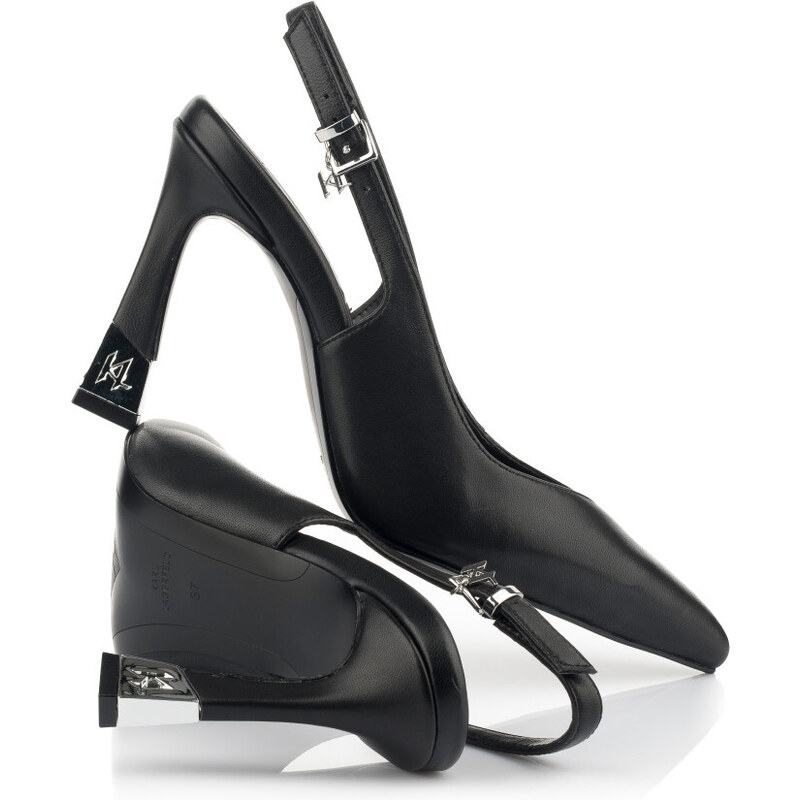 LODIČKY KARL LAGERFELD PREMIERE 90 SLING BACK PUMP