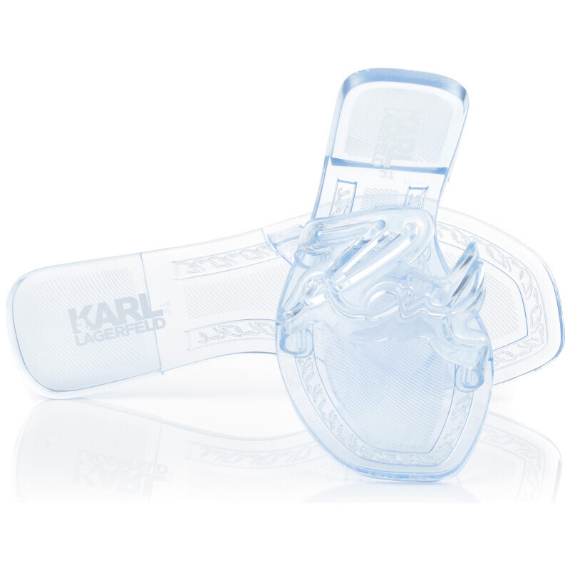 PANTOFLE KARL LAGERFELD JELLY SIGANTURE SLIDE