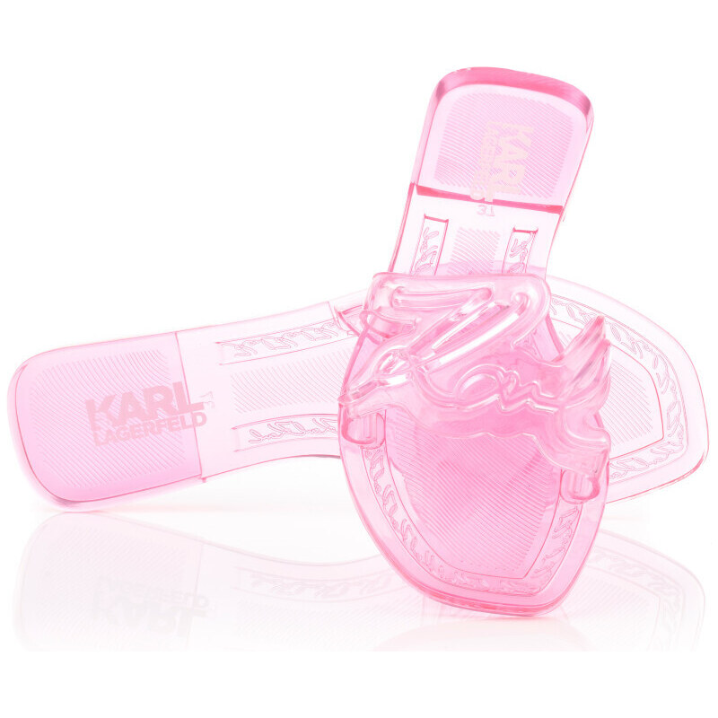 PANTOFLE KARL LAGERFELD JELLY SIGANTURE SLIDE