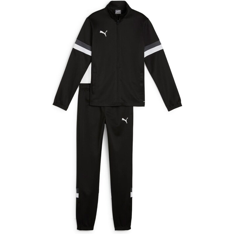 PUMA Tepláková souprava TeamRise tmavě šedá / černá / bílá