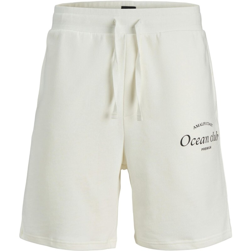 JACK & JONES Kalhoty černá / bílá