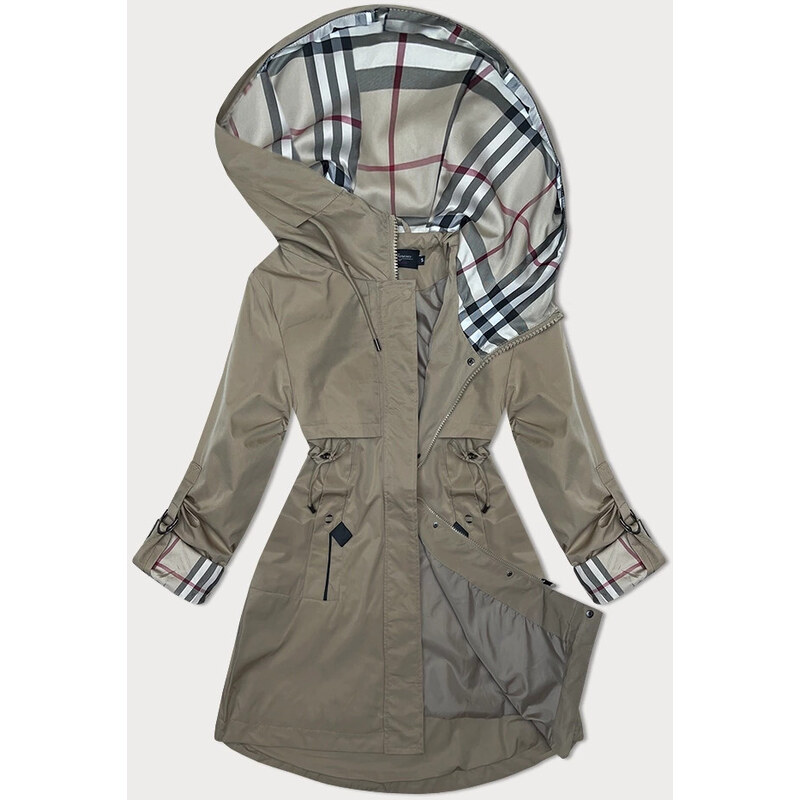 Bunda s ozdobnou podšívkou BH Forever light khaki(3) (BH-2401) 90810788