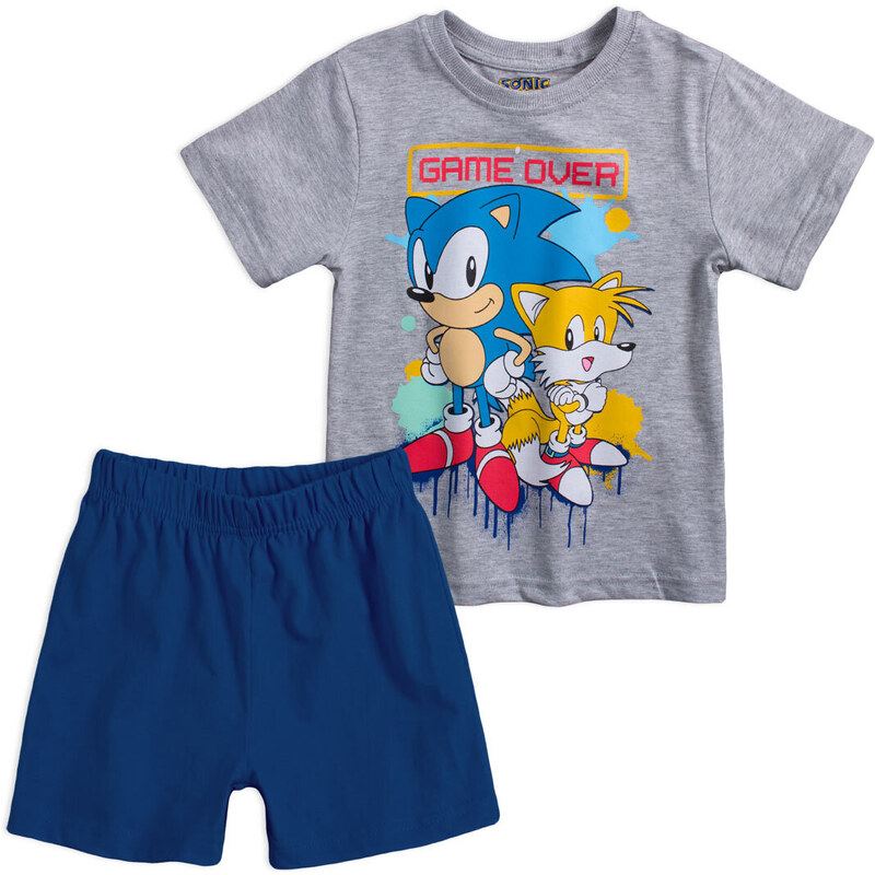 Chlapecké pyžamo SONIC GAME OVER šedé 90815696