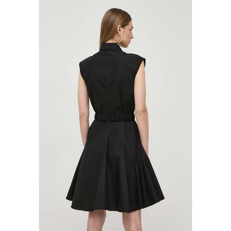Bavlněné šaty Pinko černá barva, mini, 103111.A1P4