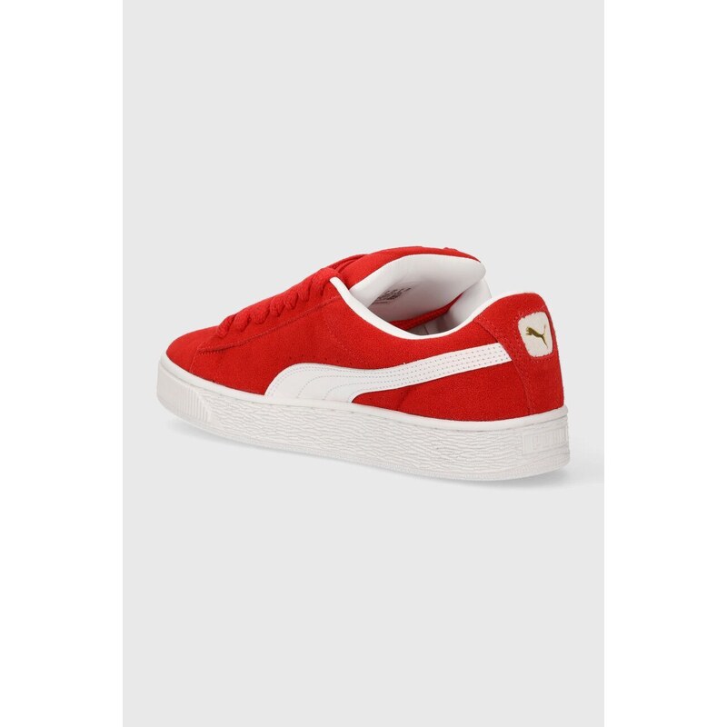 Kožené sneakers boty Puma Suede XL červená barva, 395205