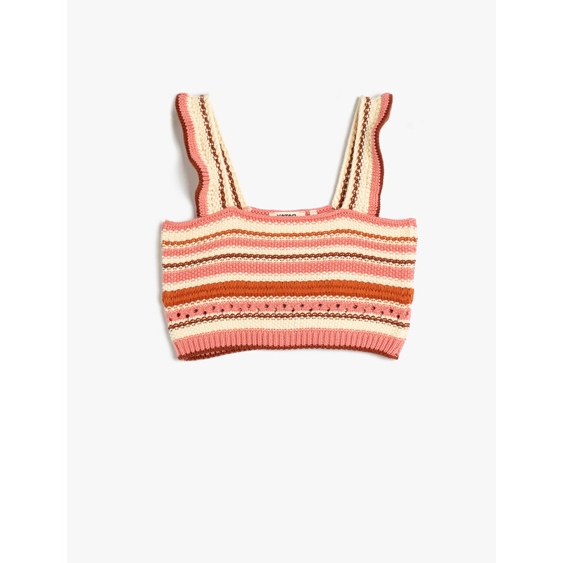 Koton Crochet Crop Top with Straps