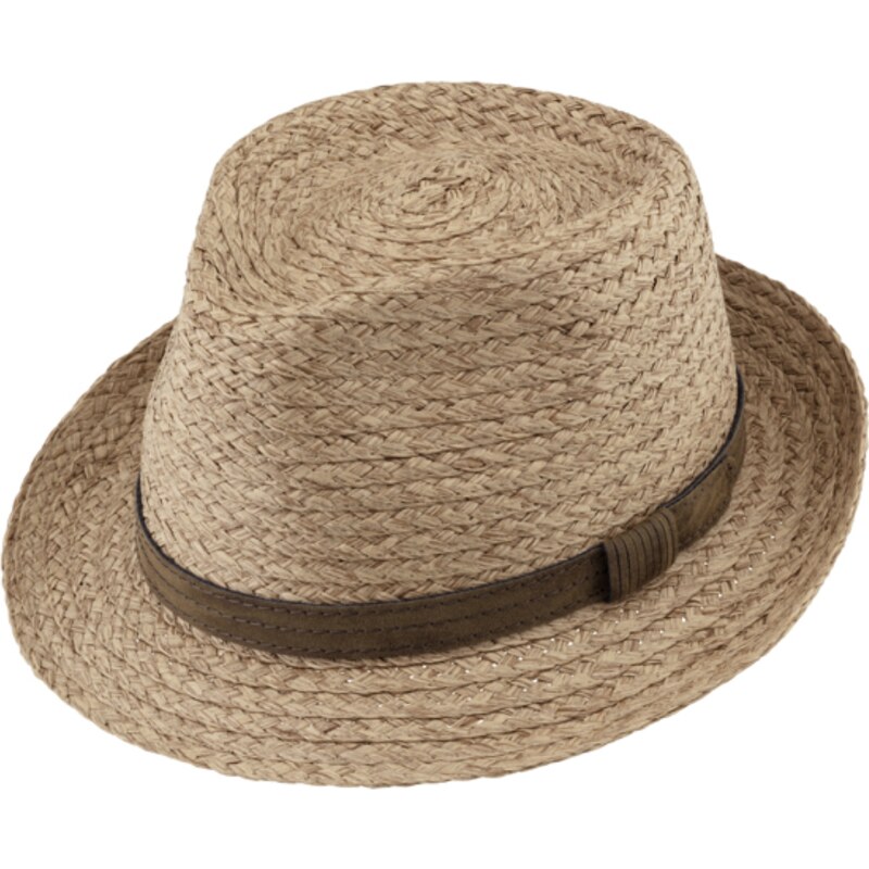 Unisex letní klobouk Trilby od Fiebig - Camel