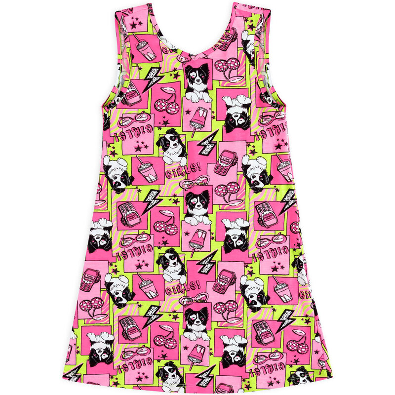 Dívčí šaty BEE LOOP GIRLS! růžové 90820594