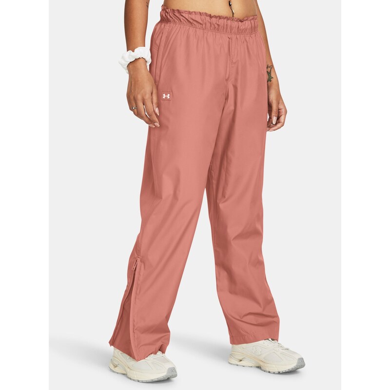 Under Armour Sportovní kalhoty UA Rush OS Woven Pant-PNK - Dámské 92892382