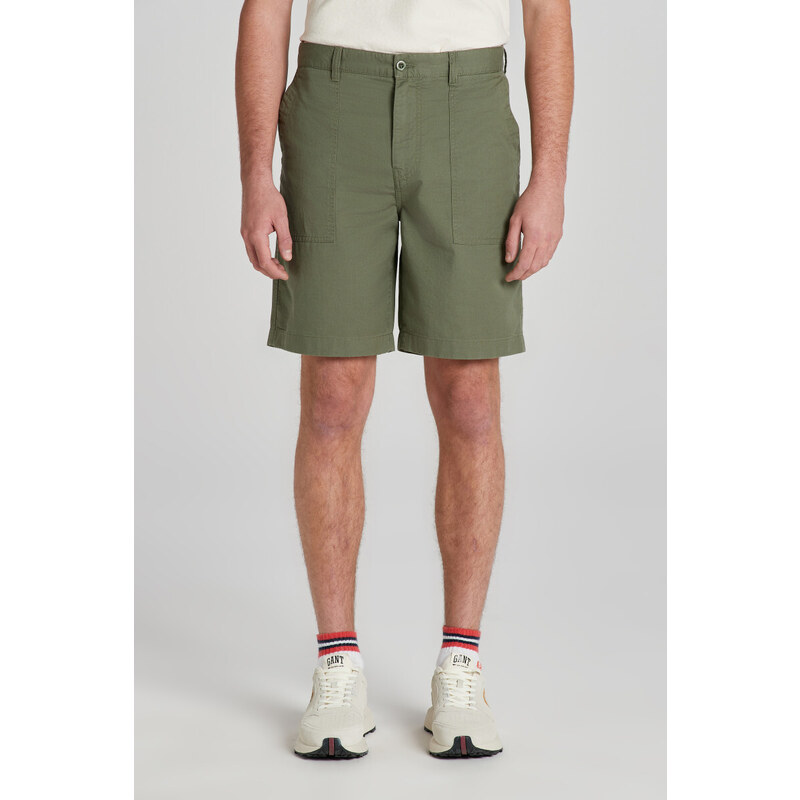 ŠORTKY GANT REG COT/LINEN SURPLUS SHORT zelená 32