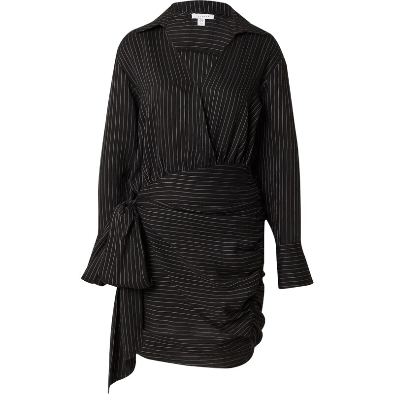 TOPSHOP Šaty černá / bílá