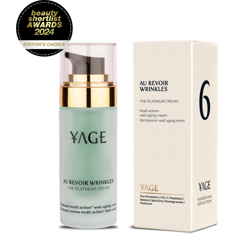 YAGE ORGANICS č. 6 Komplexní well aging krém s platinou AU REVOIR WRINKLES