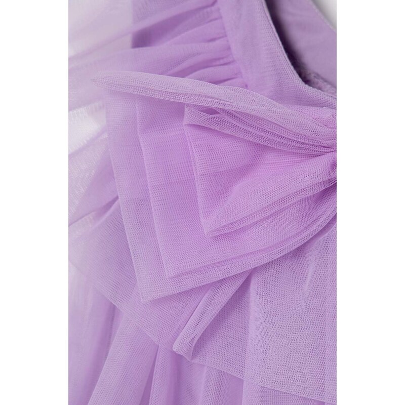 Dívčí šaty Pinko Up fialová barva, mini