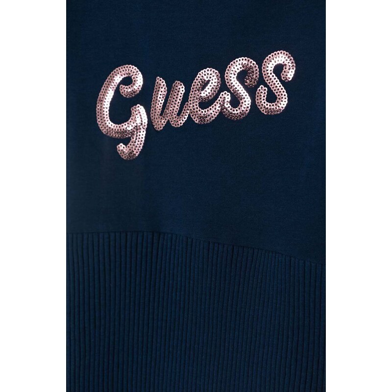 Dívčí šaty Guess tmavomodrá barva, mini