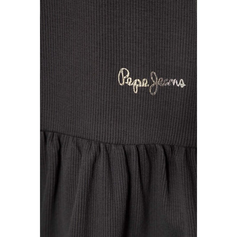 Dívčí šaty Pepe Jeans ROMINA šedá barva, mini