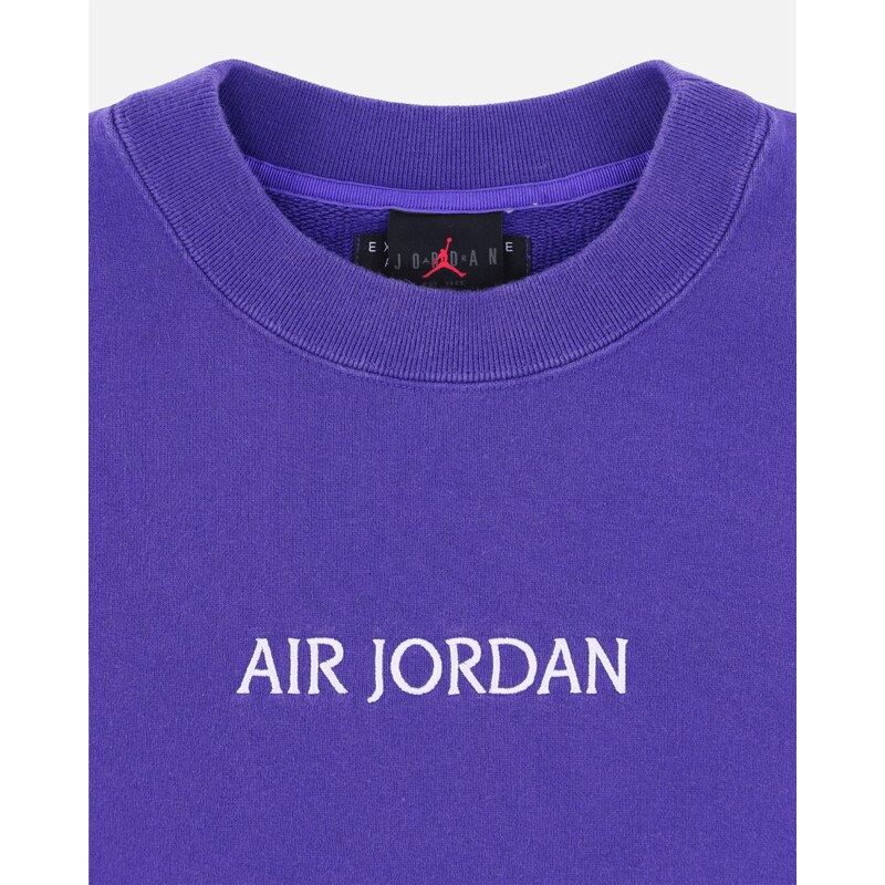 Jordan wmns wordmark fleece crew PURPLE