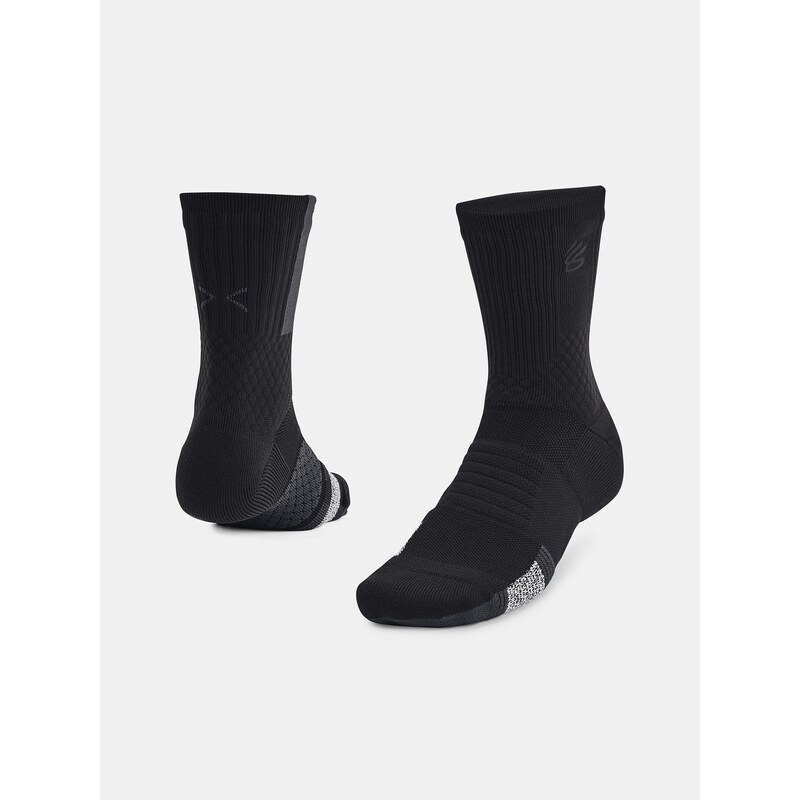 Under Armour Ponožky Curry UA AD Playmaker 1p Mid-BLK - unisex 91880215