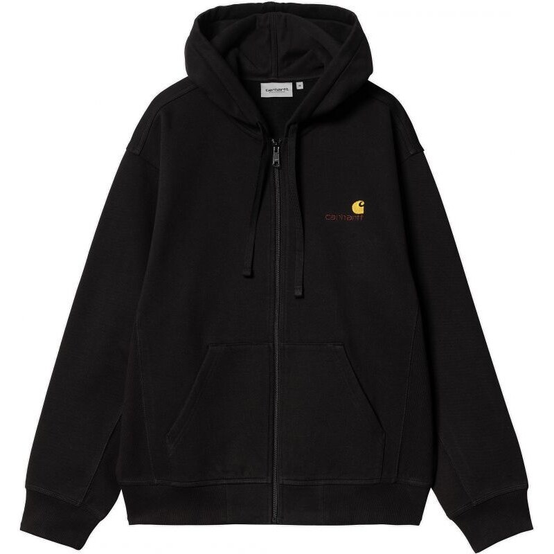 MIKINA CARHARTT WIP Hooded American Scri - černá -