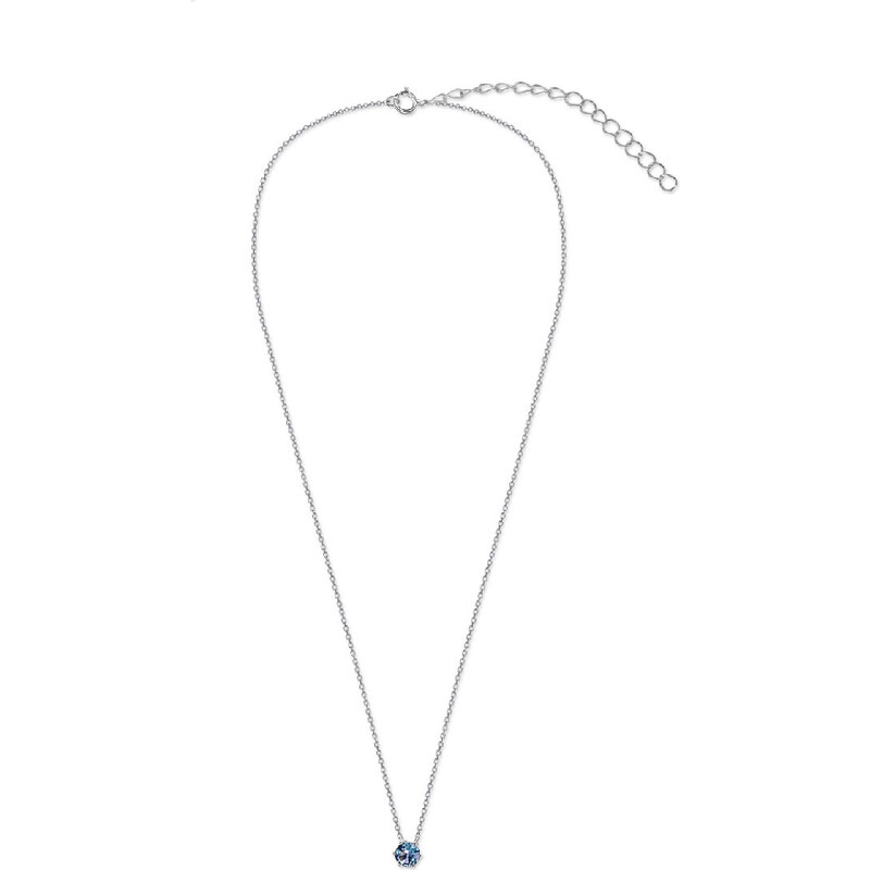 Royal Exklusive Royal Fashion stříbrný pozlacený náhrdelník Alexandrit DGPS0034-WG