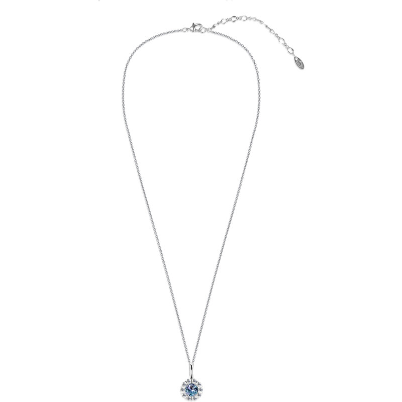 Royal Exklusive Royal Fashion stříbrný pozlacený náhrdelník Alexandrit DGPS0032-WG
