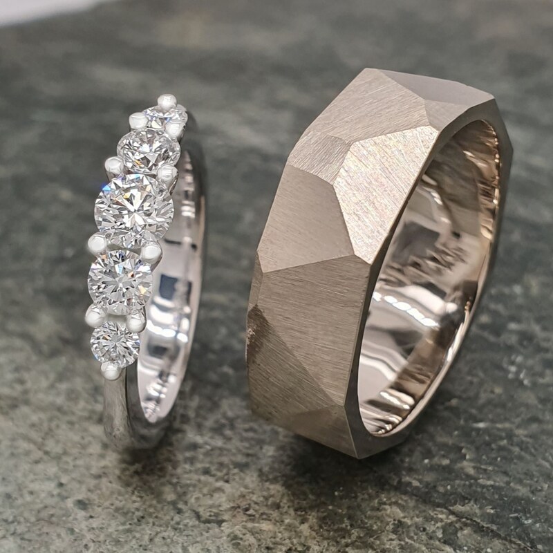 Tiami Prsten z bílého zlata s diamanty Pure Line 5