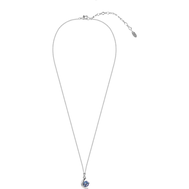 Royal Exklusive Royal Fashion stříbrný pozlacený náhrdelník Alexandrit DGPS0035-WG