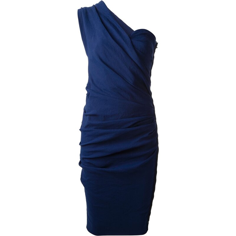 Lanvin Adjustable Cold-Shoulder Dress