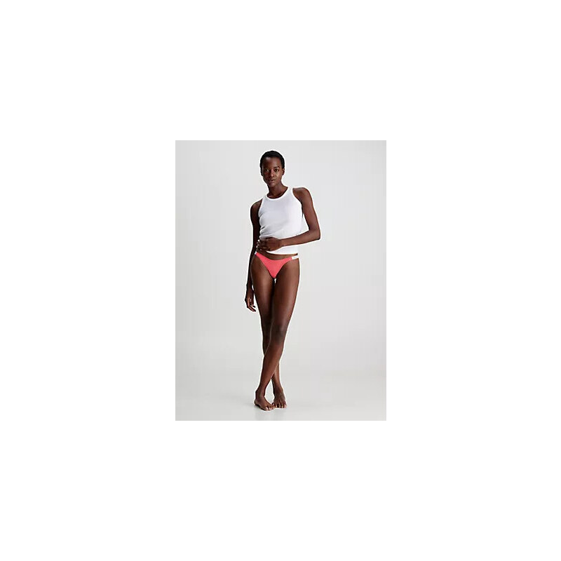 Spodní prádlo Dámské kalhotky STRING THONG (DIPPED) 000QD5157ETBK - Calvin Klein