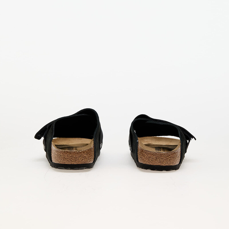 Dámské pantofle Birkenstock Kyoto Nubuck/Suede Leather Black