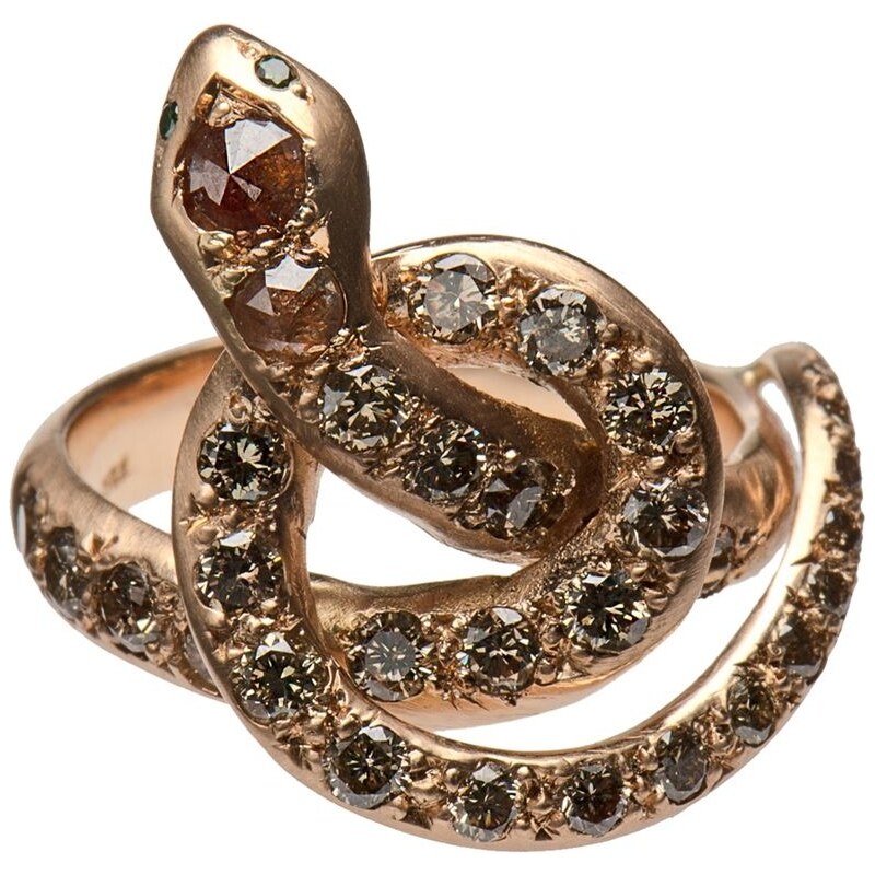 Ileana Makri ‘Berus’ Coiled Snake Ring