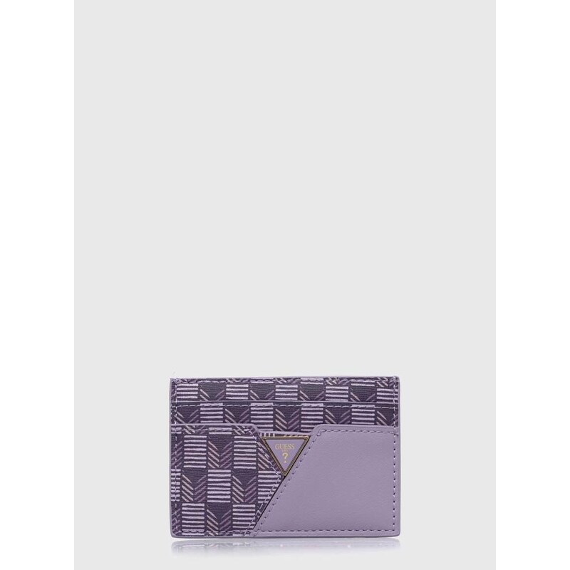 Pouzdro na karty Guess fialová barva, RW1613 P4201