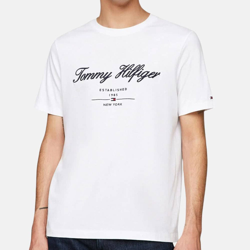 Pánské bílé triko Tommy Hilfiger 55736