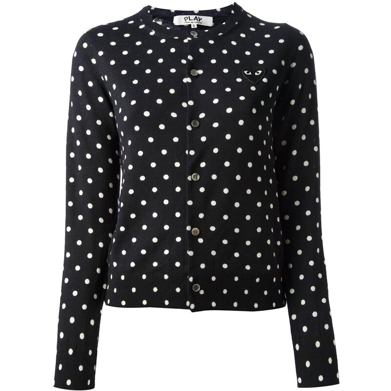 Comme Des Garçons Play Polka Dot Cardigan