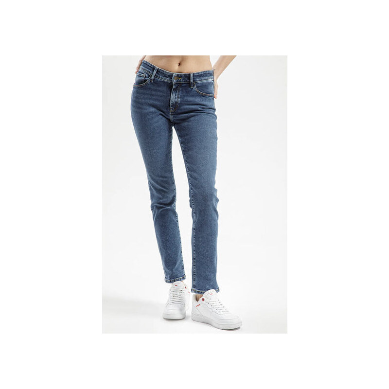 Dámské jeans CROSS P489 224 ANYA 224 DARK MID BLUE