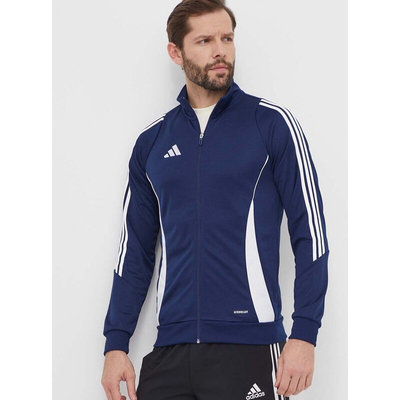 Tréninková mikina adidas Performance Tiro 24 tmavomodrá barva, s aplikací, IR7498