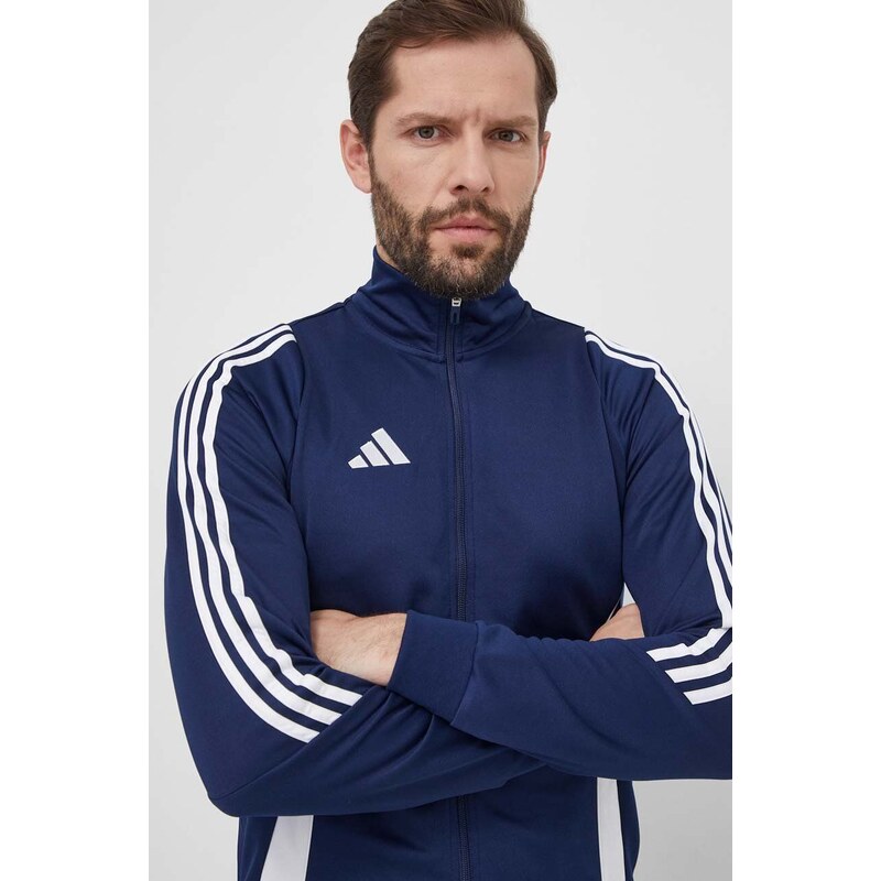 Tréninková mikina adidas Performance Tiro 24 tmavomodrá barva, s aplikací, IR7498